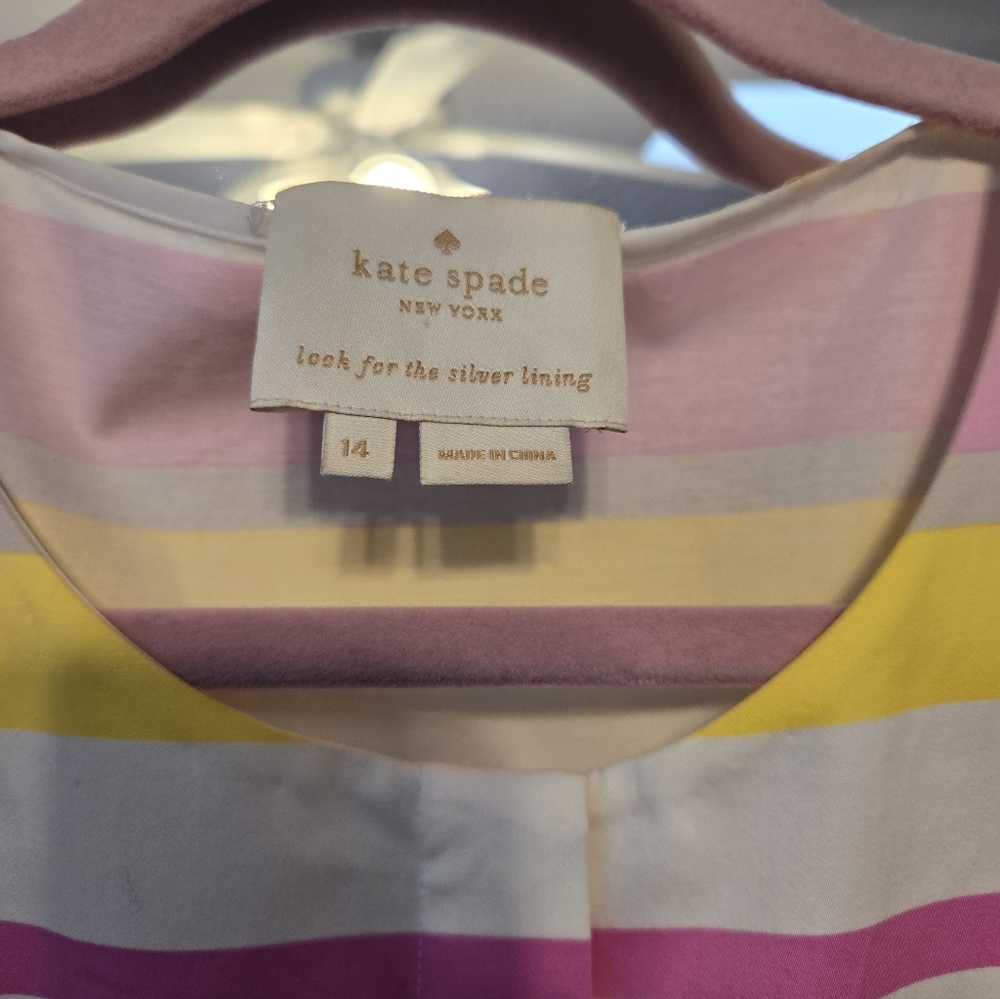 kate spade Multicolor Striped Fit-and-Flare Midi Dress - Picture 2 of 6